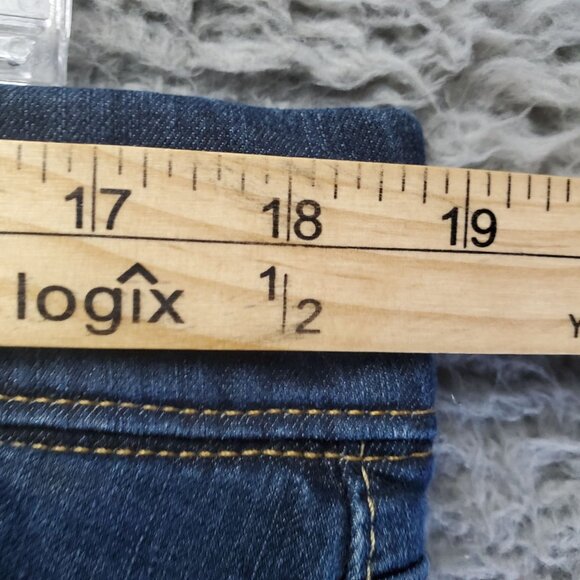 Signature Levi Strauss Jeans Womens Size 18 Long Blue Shaping Pull-On Skinny - Picture 7 of 12